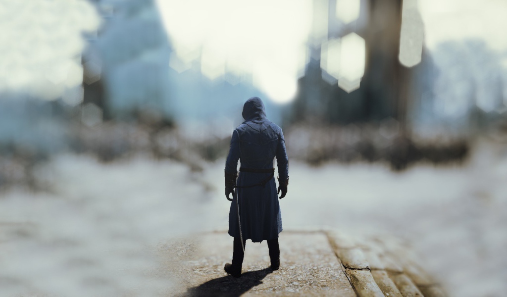 Ниндзя на размытом фоне