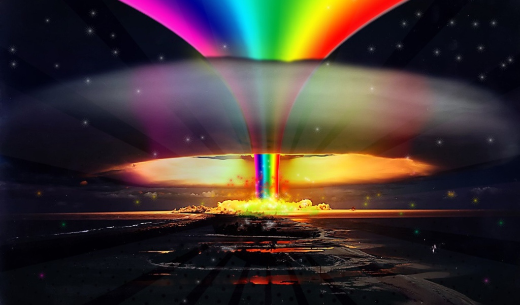 Ядерный взрыв радуга