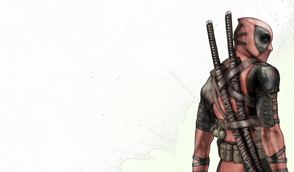 Катаны на спине Дэдпула