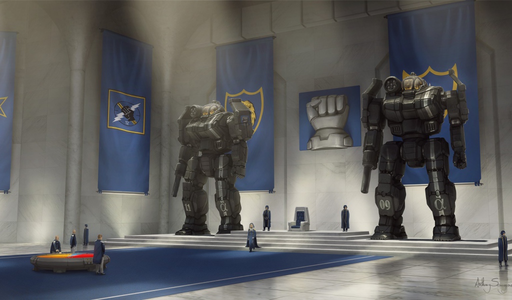 Роботы охраняют трон