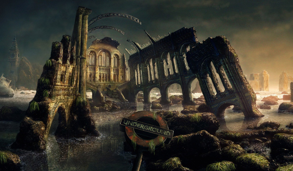 Руины на дне Темзы