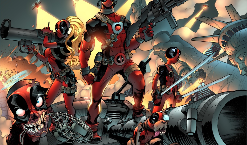 Супергерои из комикса Дэдпул