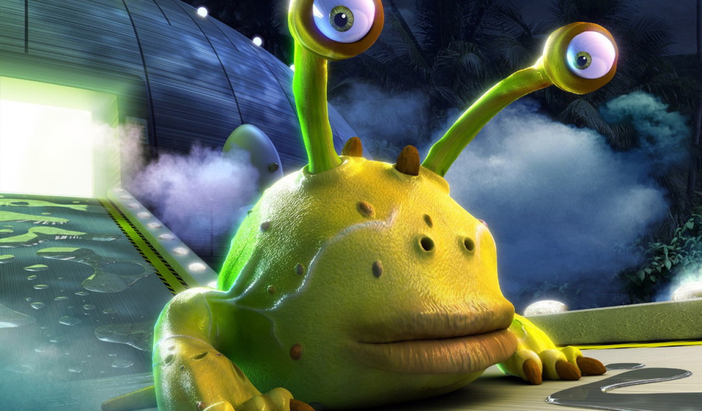 Инопланетянин вышел из корабля