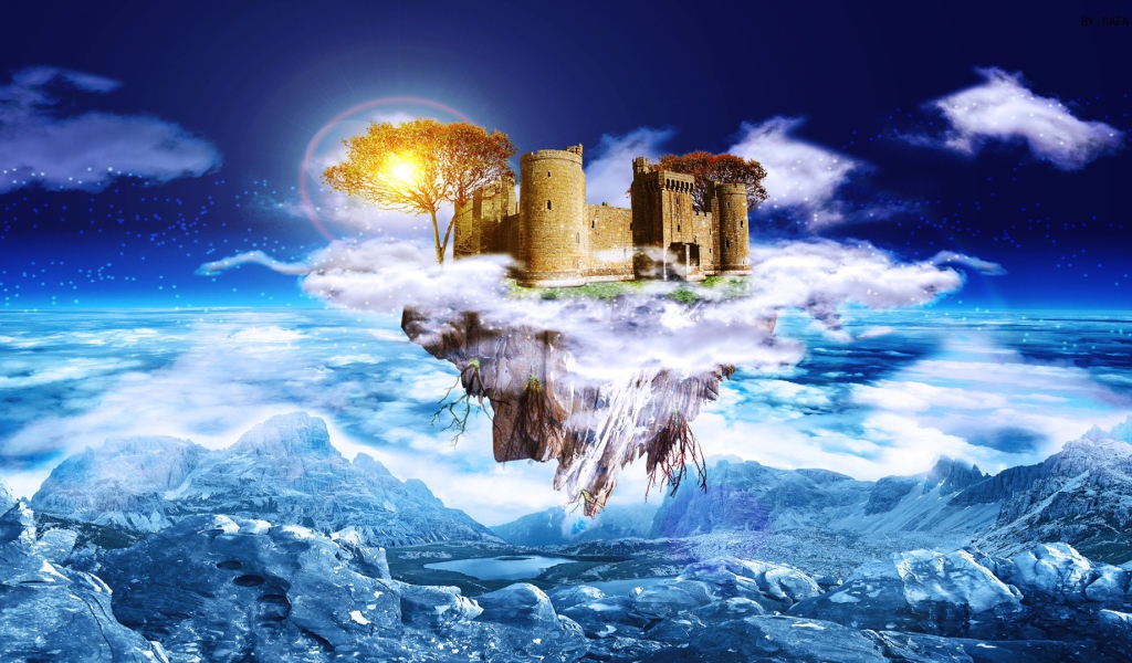 Замок на летающем острове