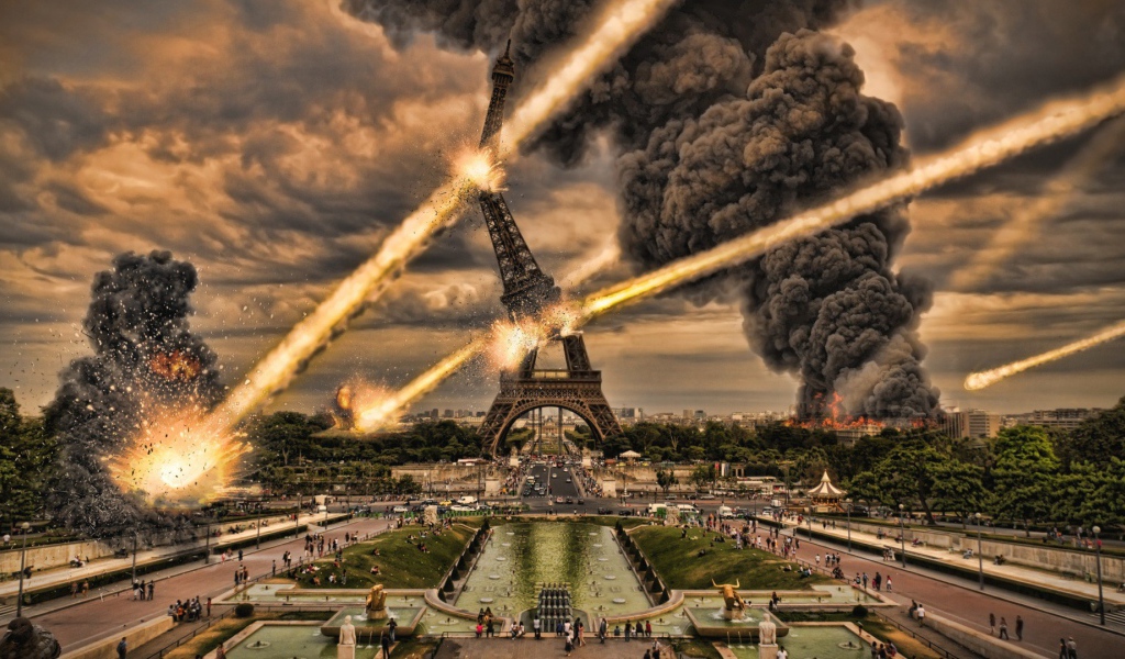 Падение метеоритов на Париж