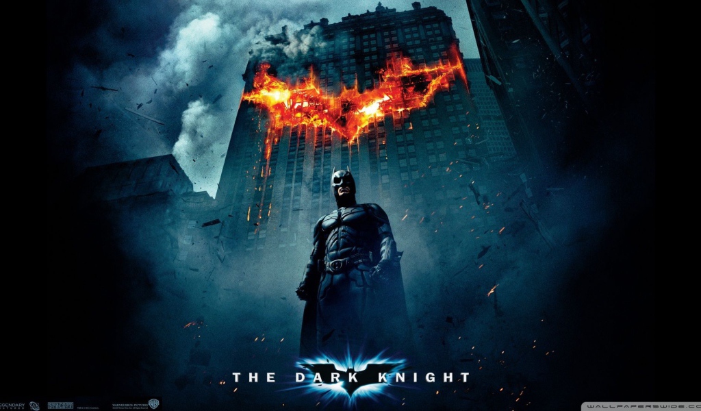 Пожар в форме летучей мыши Бетмана