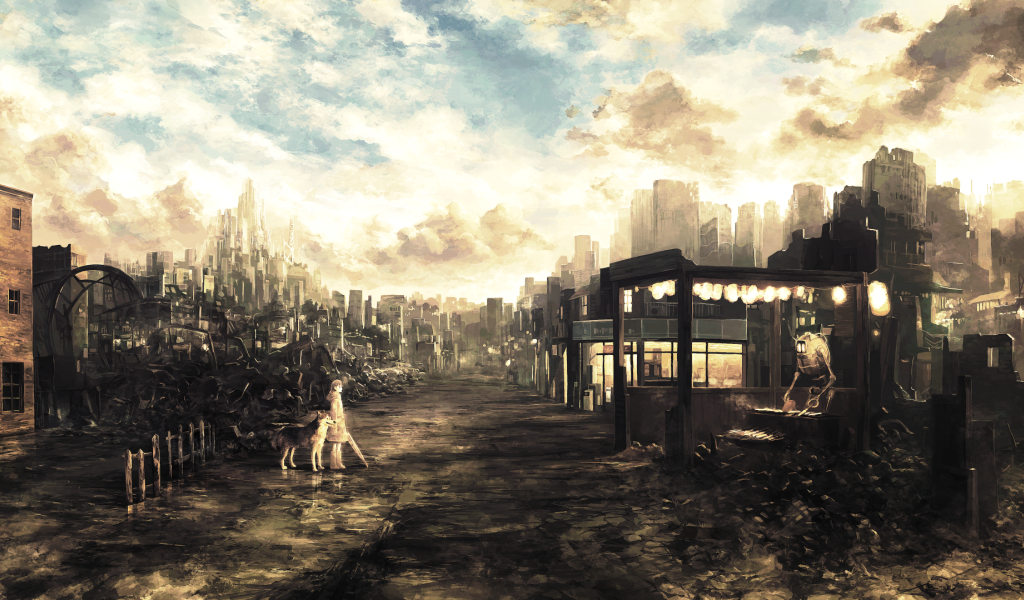 Мрачный мир города роботов