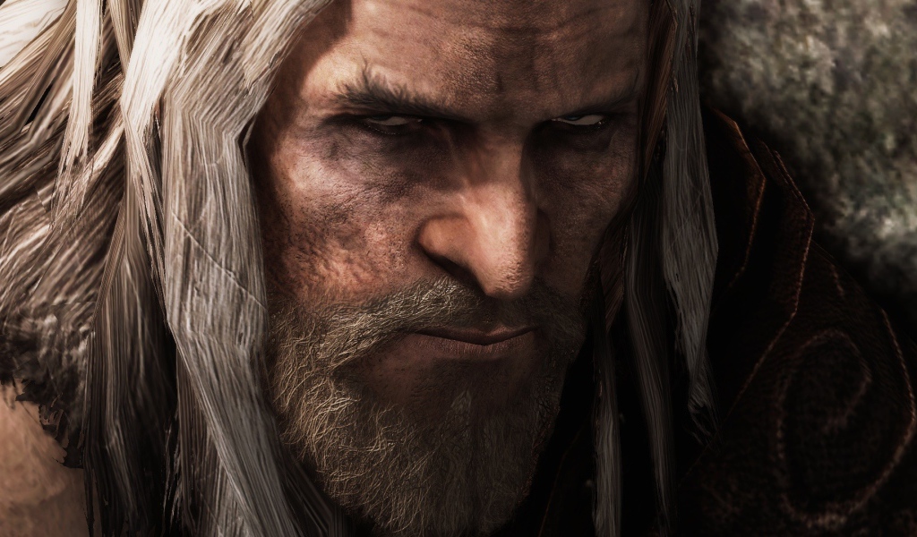 Седой маг с длинными волосами