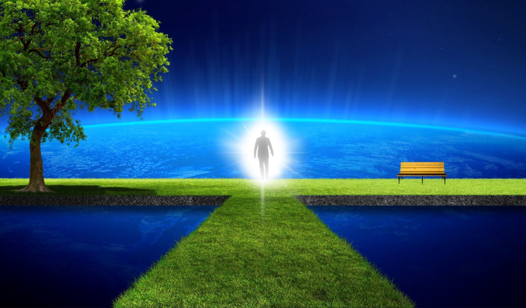 Душа человека на небесах