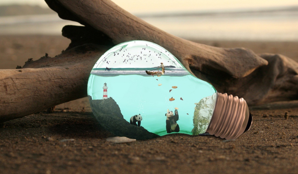 Целый мир в старой лампочке