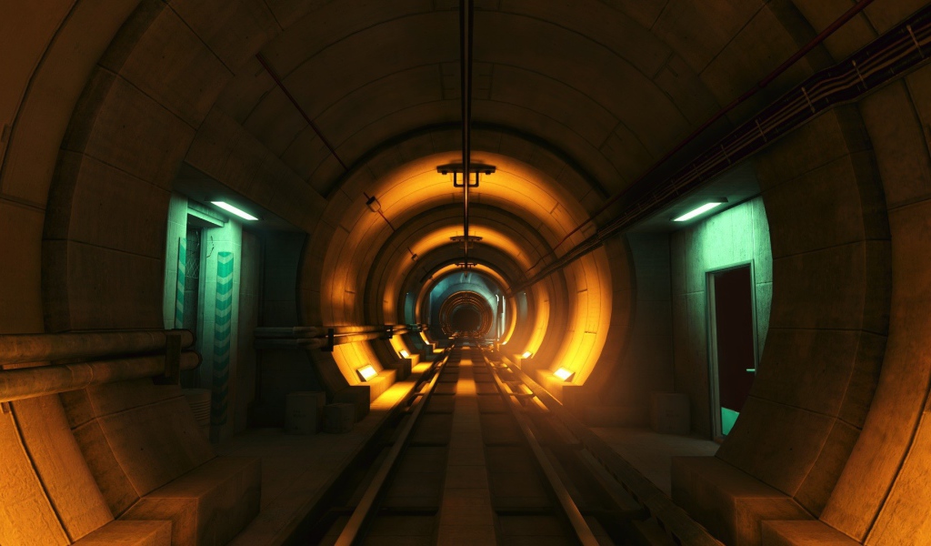Подземный тоннель метро