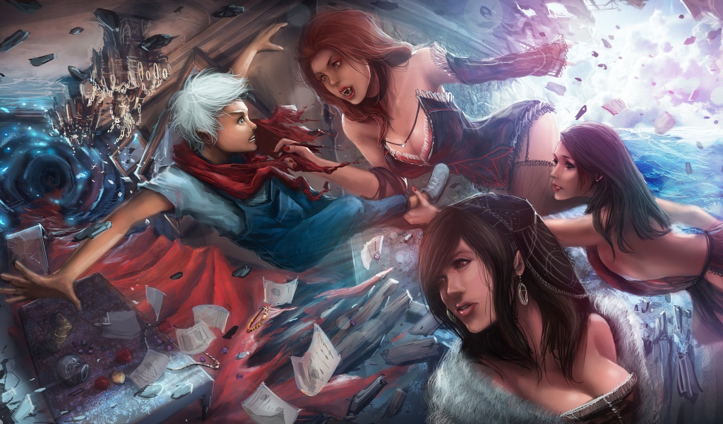 Вампиры напали на человека