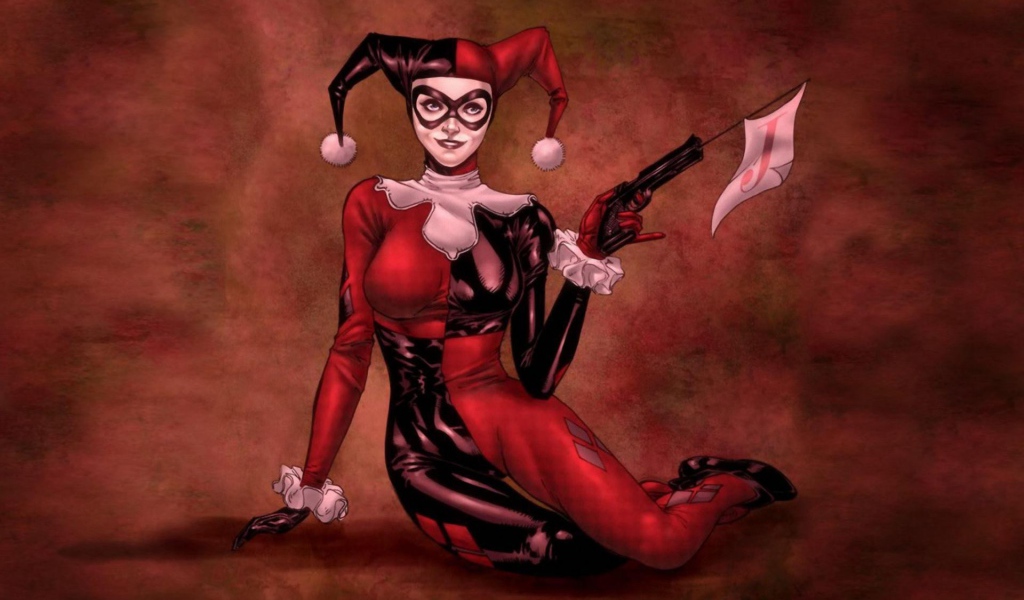 Злодейка из комиксов Харли Квинн