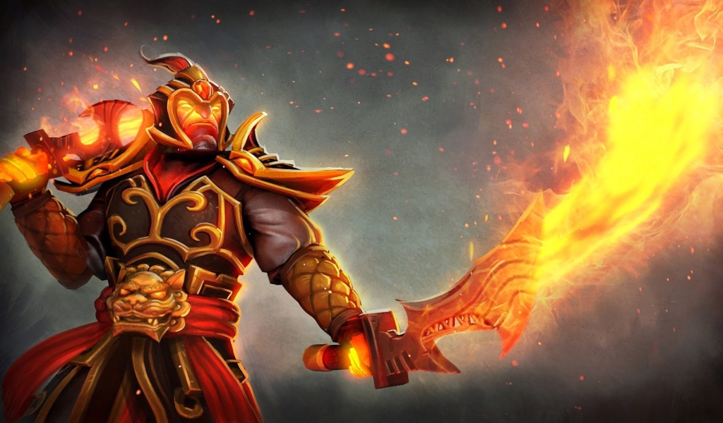 Воин с огненными мечами, фэнтези