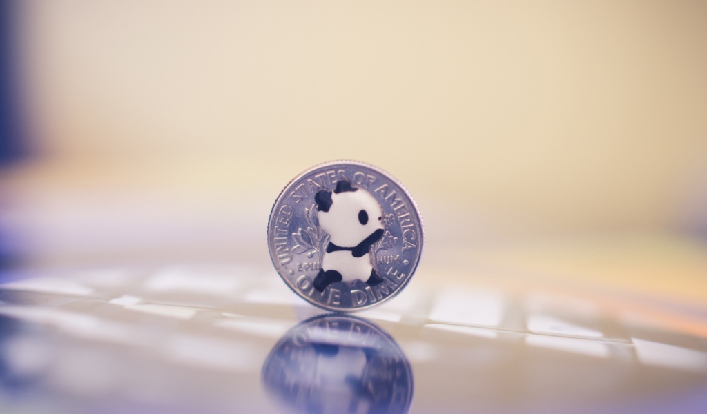 Панда на монете США