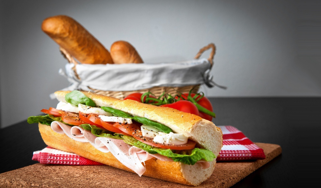 Бутерброд из багета