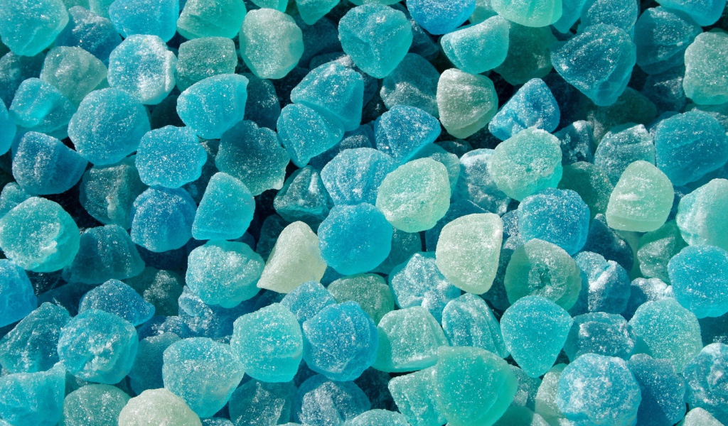 Мармеладные конфеты голубого цвета