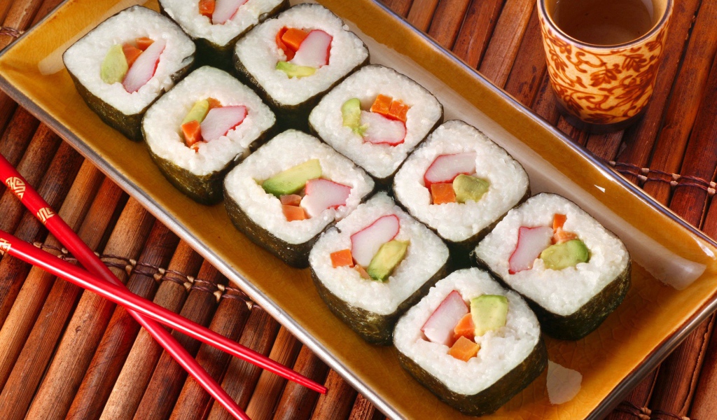 Квадратные роллы суши