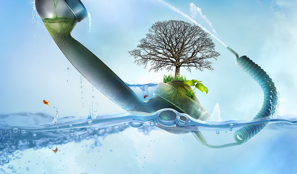 Дерево в телефонной трубке