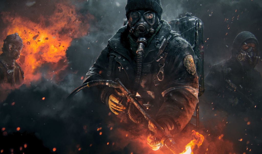 Солдат с огнеметом в игре Tom Clancy's The Division