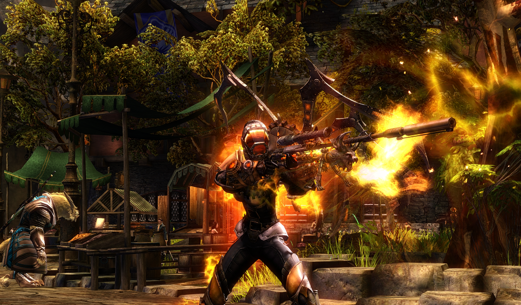 Солдат с винтовкой в игре Guild Wars 2