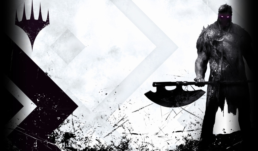 Воин с топором из игры Magic The Gathering