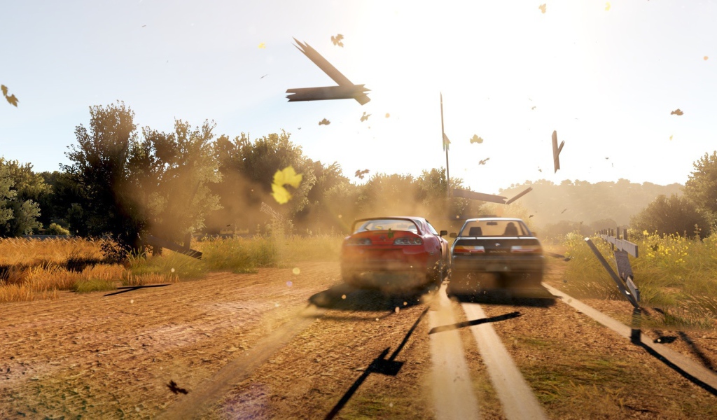 Авария в игре Forza Horizon