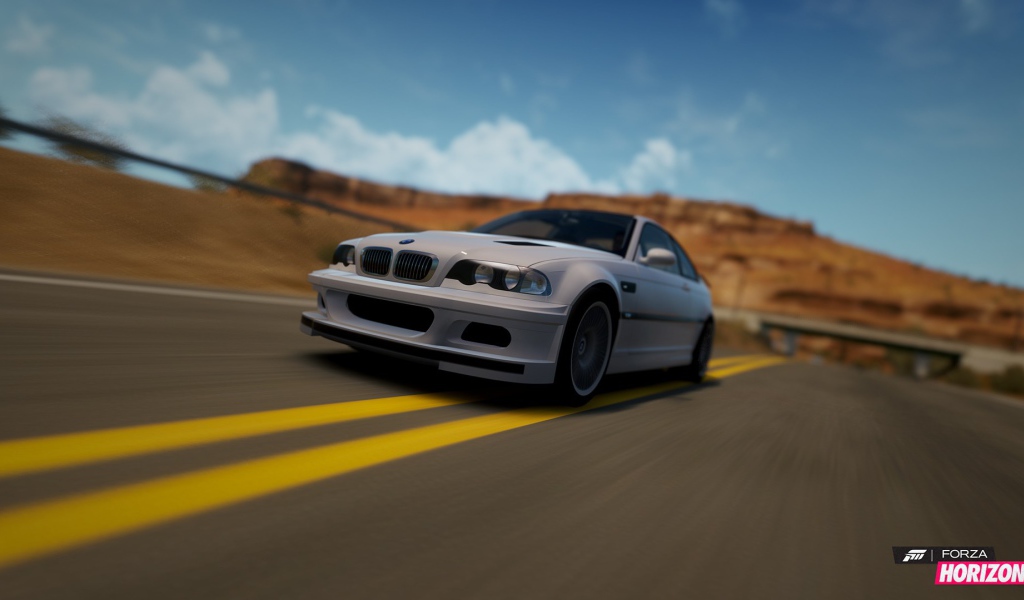 БМВ на трассе в игре Forza Horizon