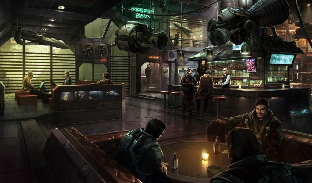 Бар для героев игры Star Citizen