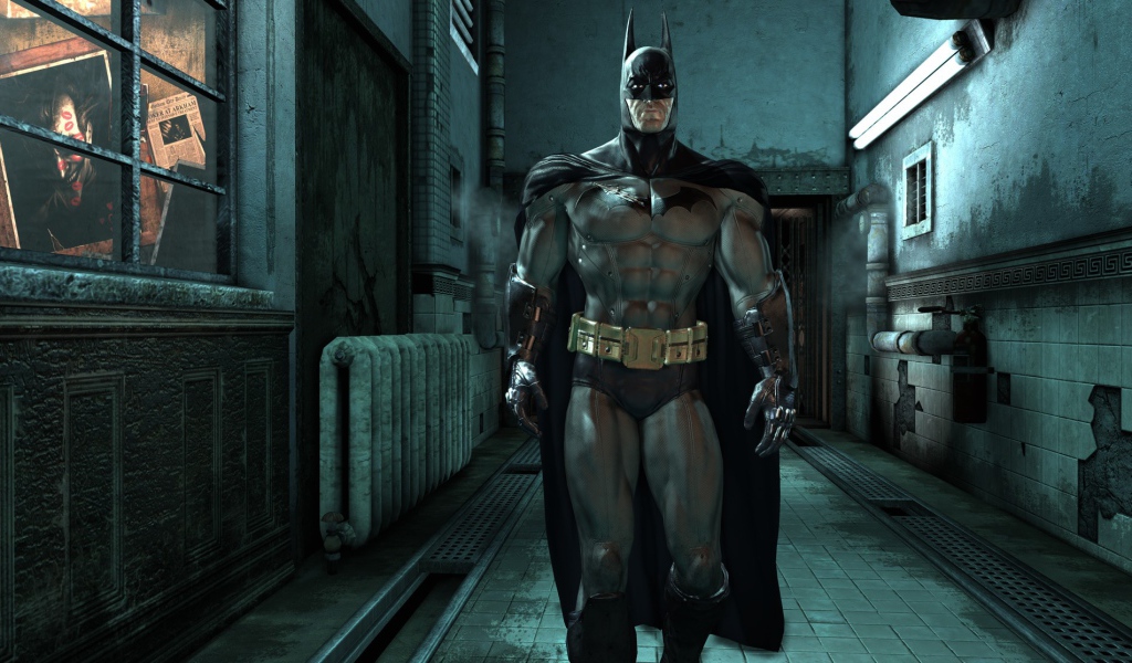 Бэтман в костюме в игре Batman Arkham Asylum