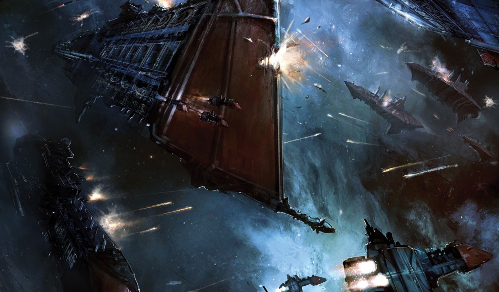 Сражение космических кораблей в игре