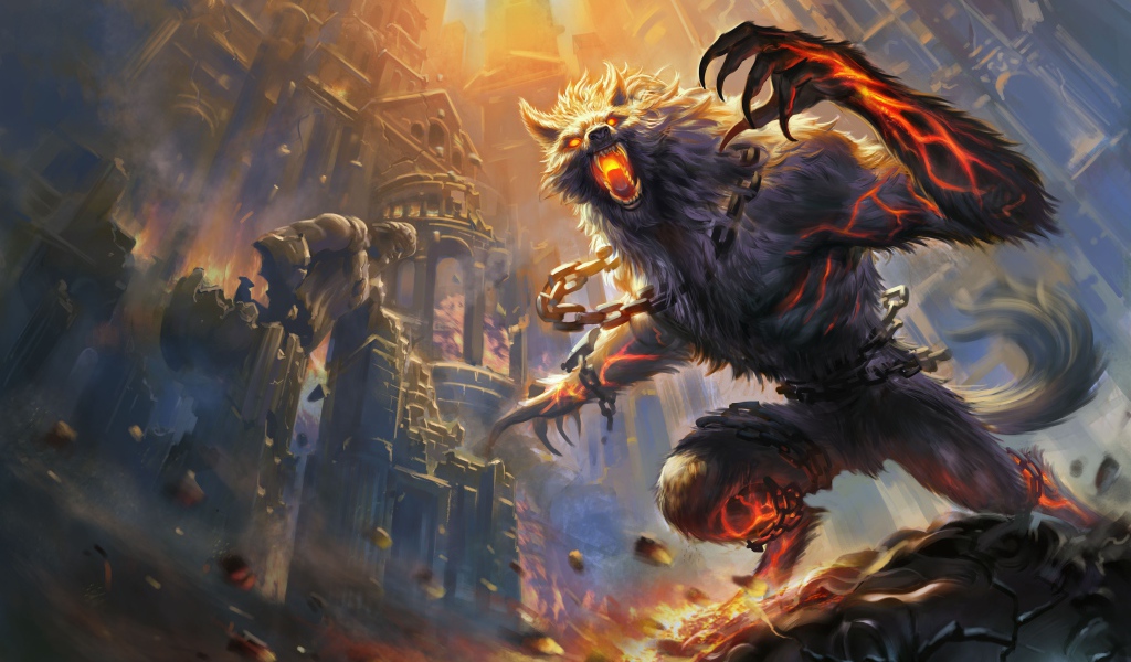 Зверь Фенрир в игре Smite