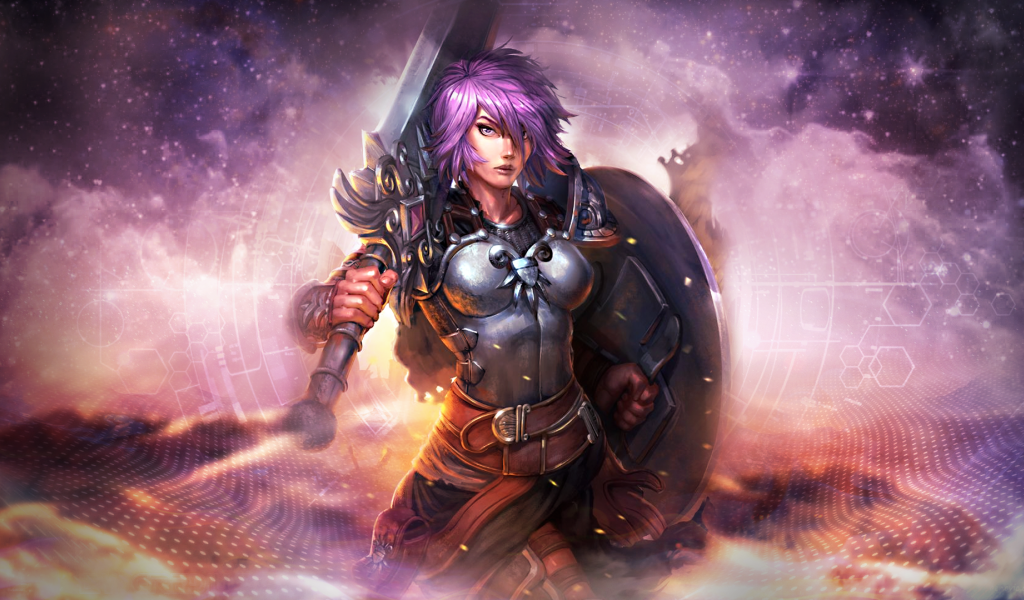 Беллона с мечом в игре Smite