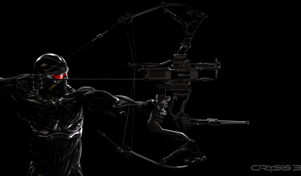 Черный лучник в игре Crysis 3