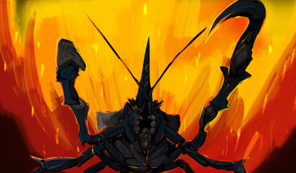 Черный скорпион в игре Monster Hunter