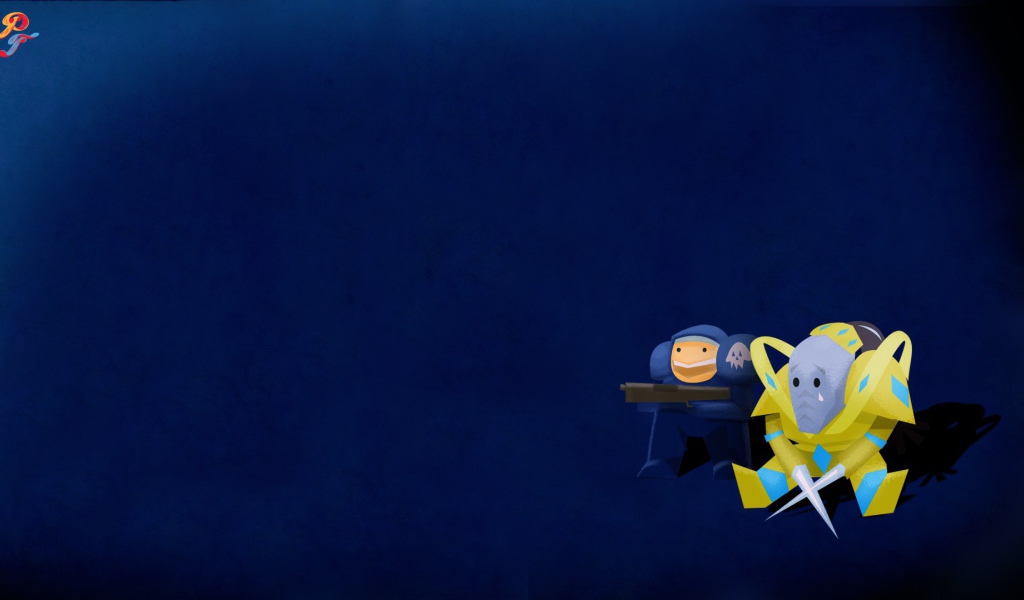 Голубой фон, игра Starcraft II