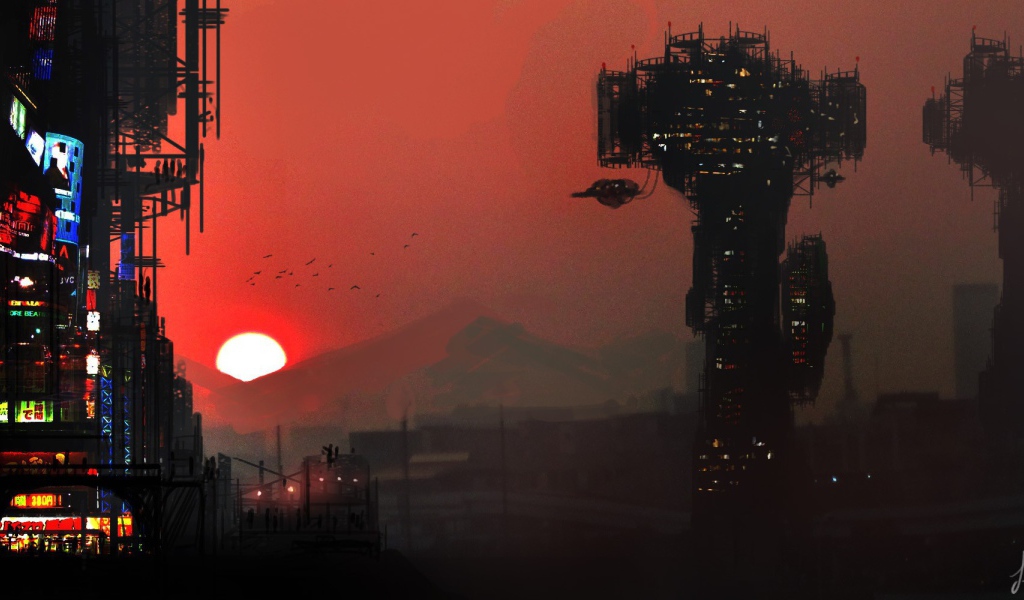 Город в игре Cyberpunk 2077