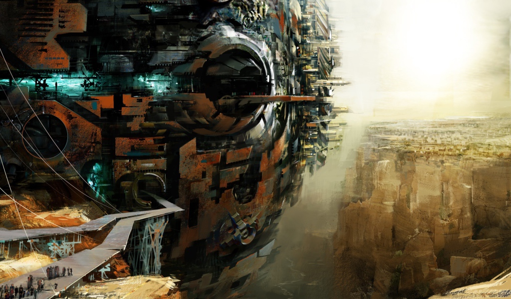 Город над пропастью в игре Guild Wars 2