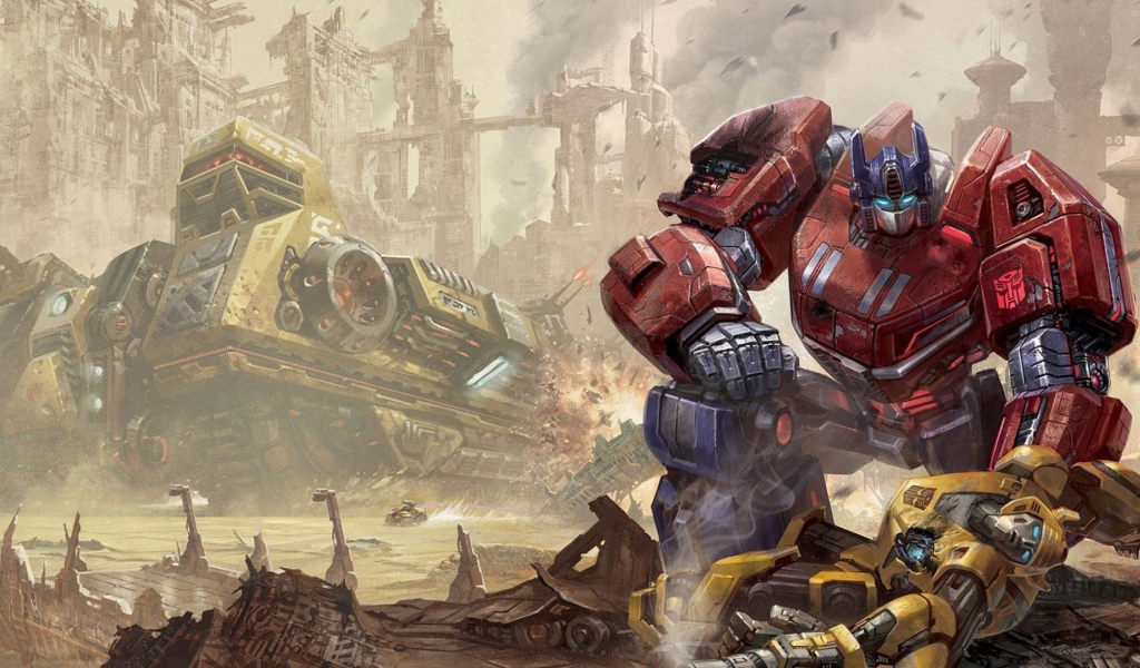 Бой в игре Transformers