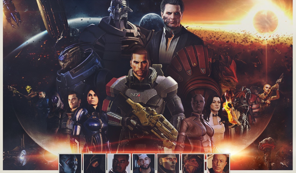 Коммандор Шеппард из игры Mass Effect