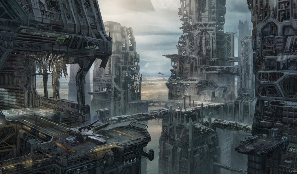 Постройки космопорта в игре Star Citizen