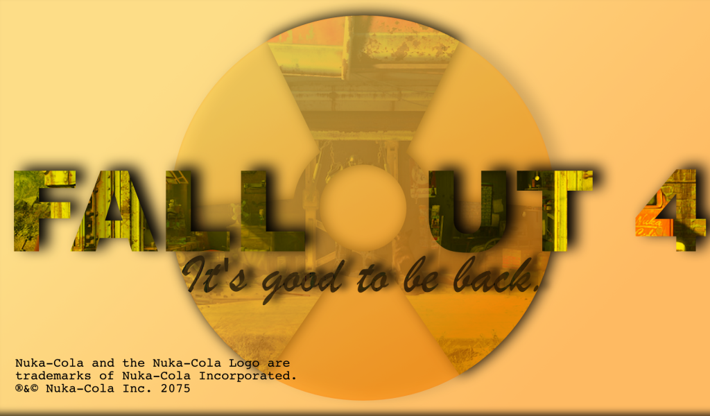 Креативный постер игры Fallout 4