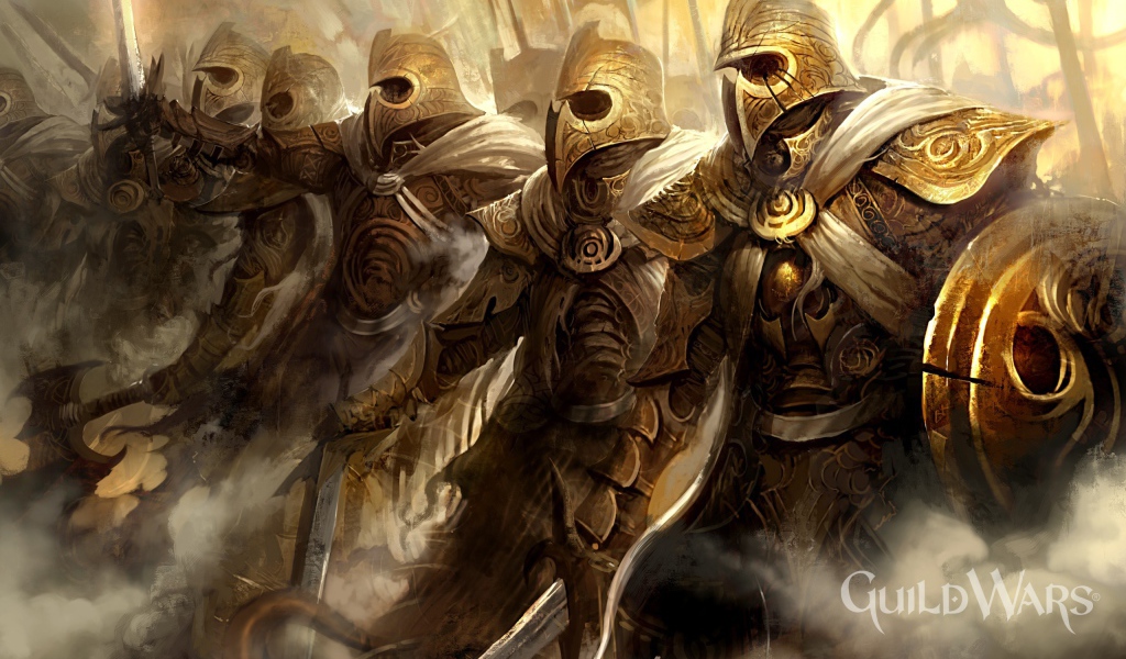 Отряд воинов из игры Guild Wars