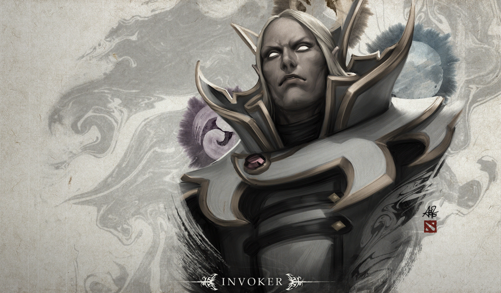 Эльф Инвокер в игре Dota 2