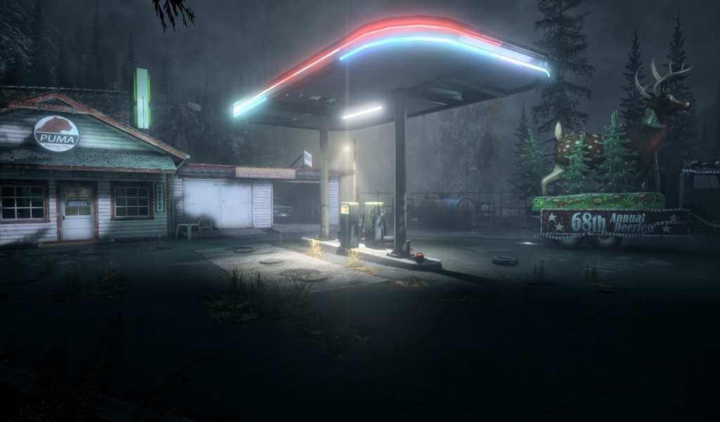 Заправка в игре Alan Wake