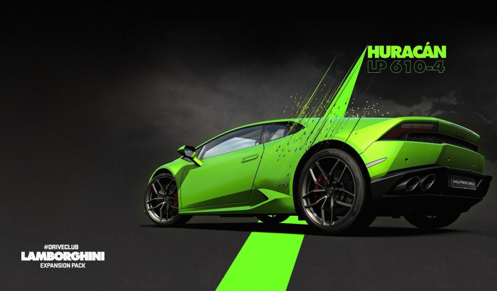 Нежно зеленый Ламборгини в игре Driveclub