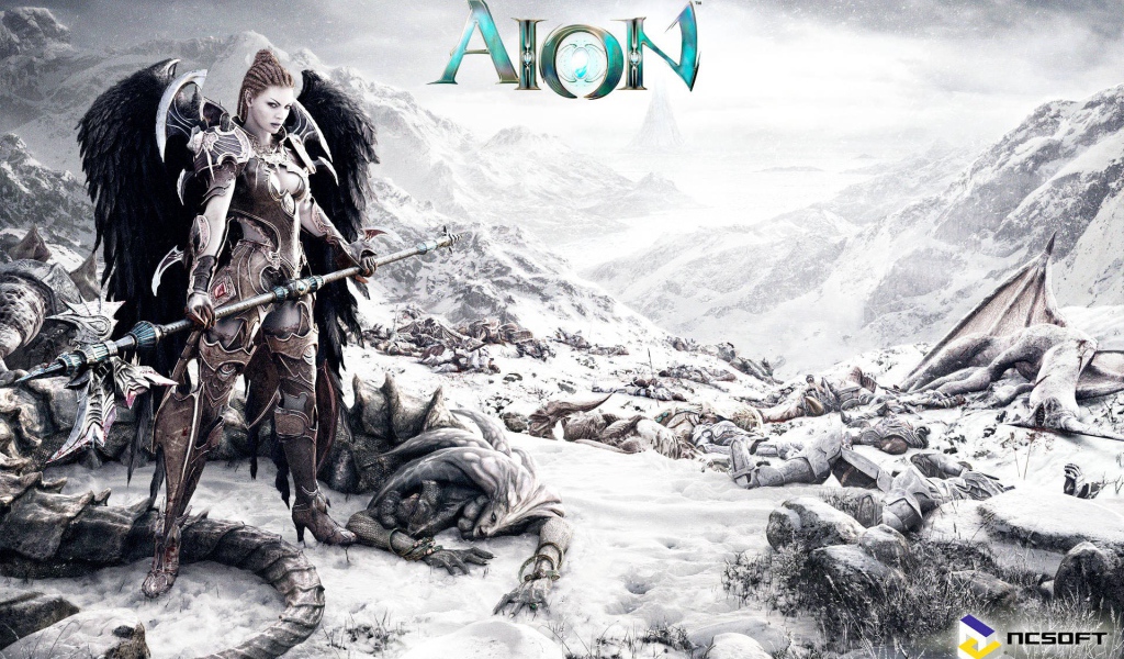 Девушка воин из игры Aion Online