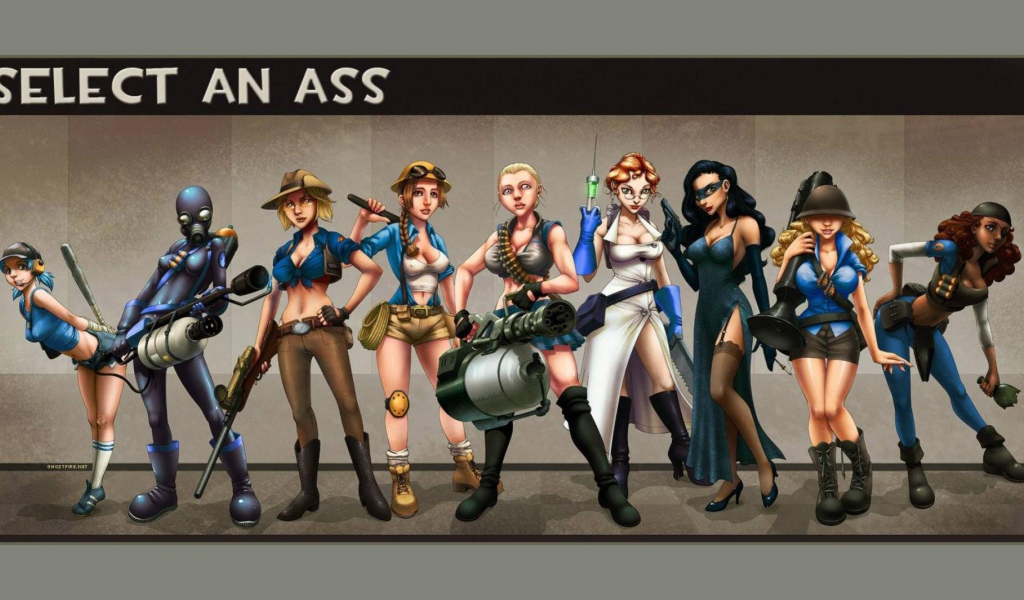 Девушки из игры Team Fortress