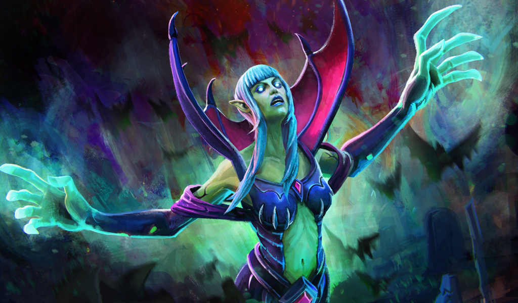 Зеленый демон в игре Dota 2