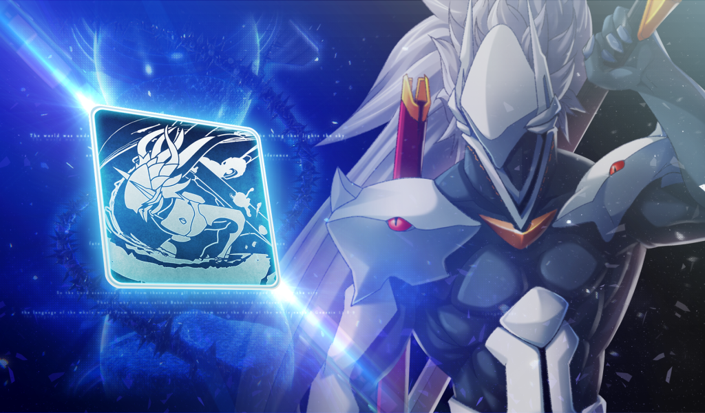 Хакумен в доспехах, игра Blazblue